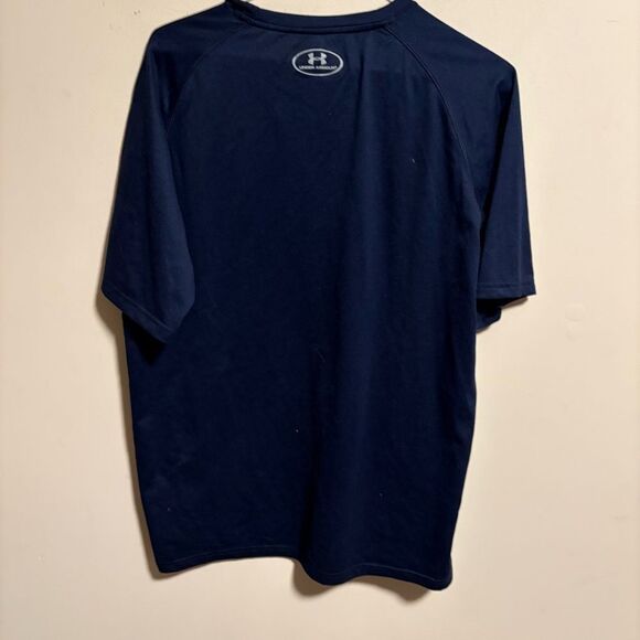 Under Armour Notre Dame Fighting Irish Blue Short Sleeve Shirt- Size Medium - Picture 2 of 4